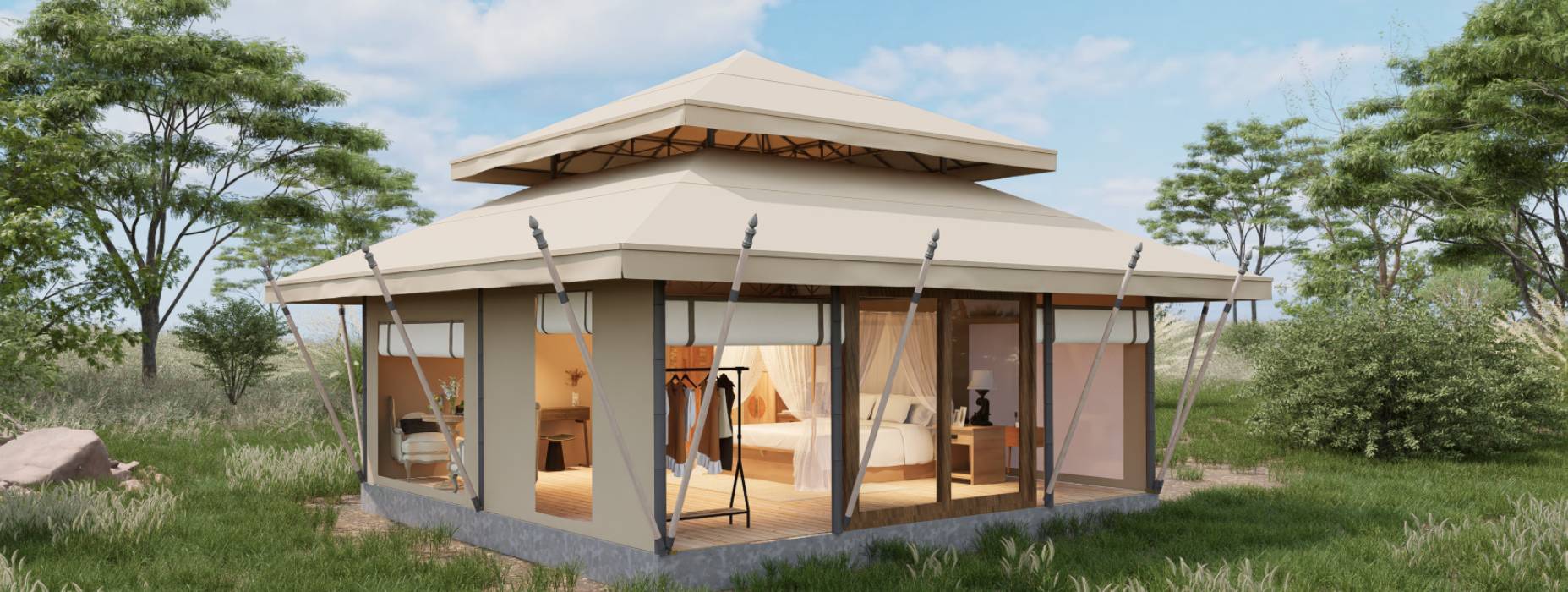 苏尼特左旗户外野奢帐篷